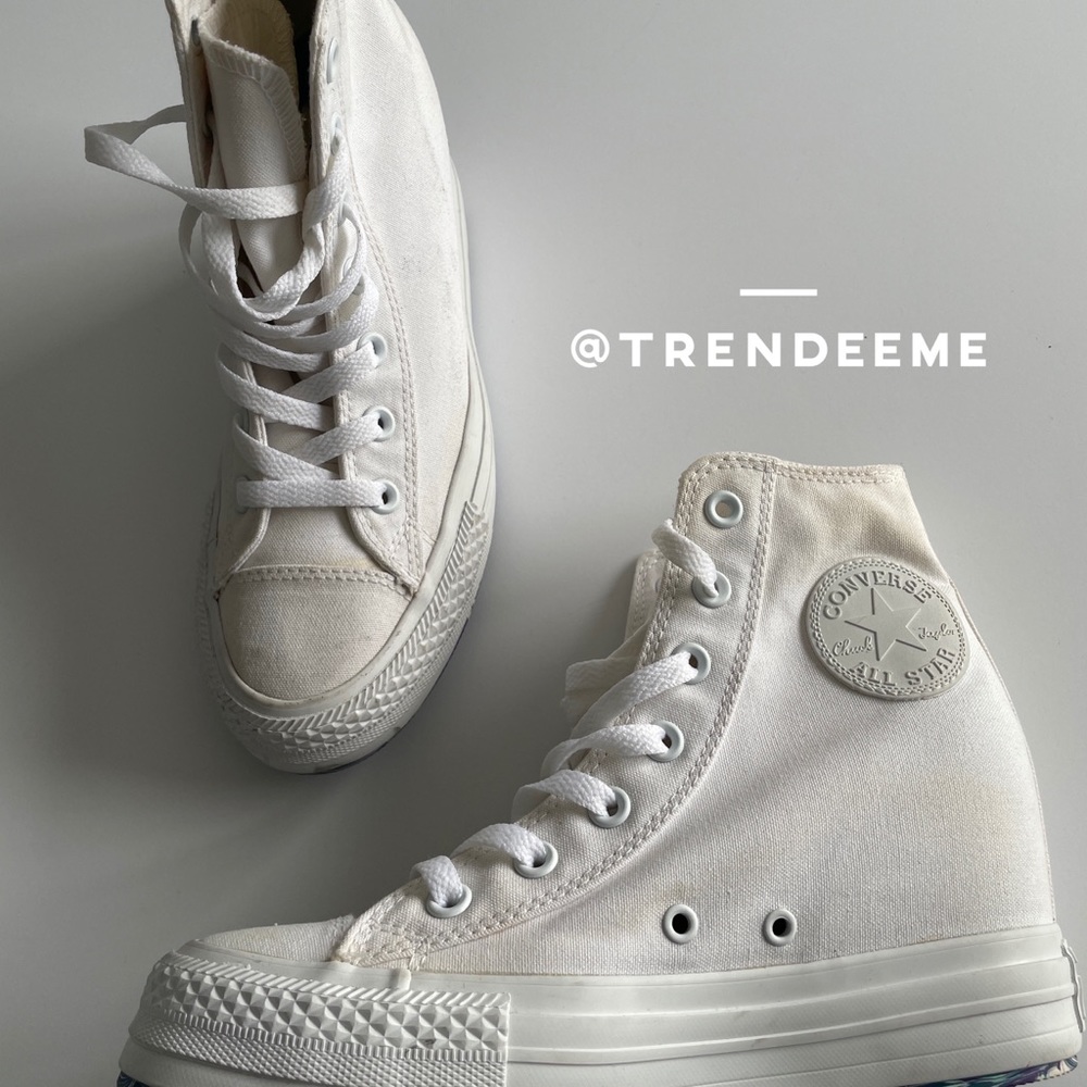Converse High Top Platform Wedge Sneakers